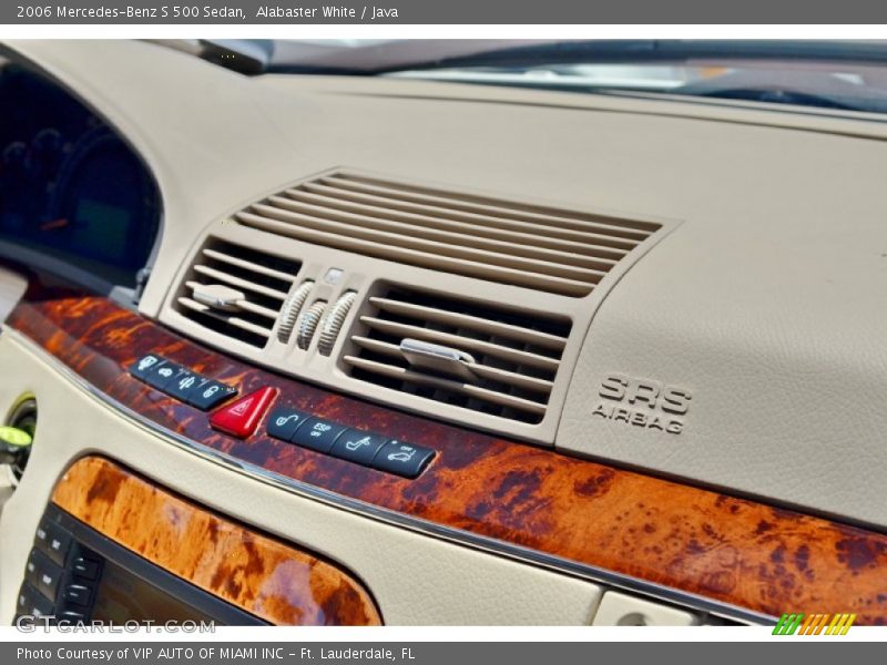 Alabaster White / Java 2006 Mercedes-Benz S 500 Sedan
