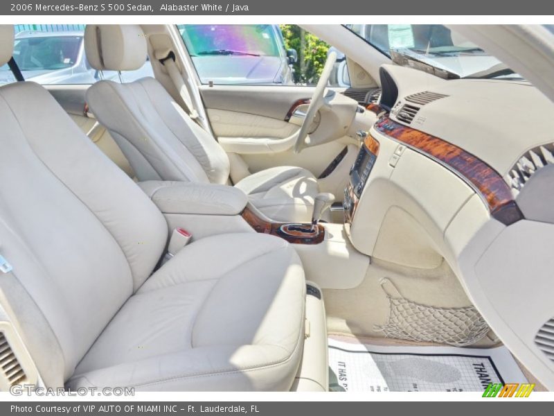 Alabaster White / Java 2006 Mercedes-Benz S 500 Sedan