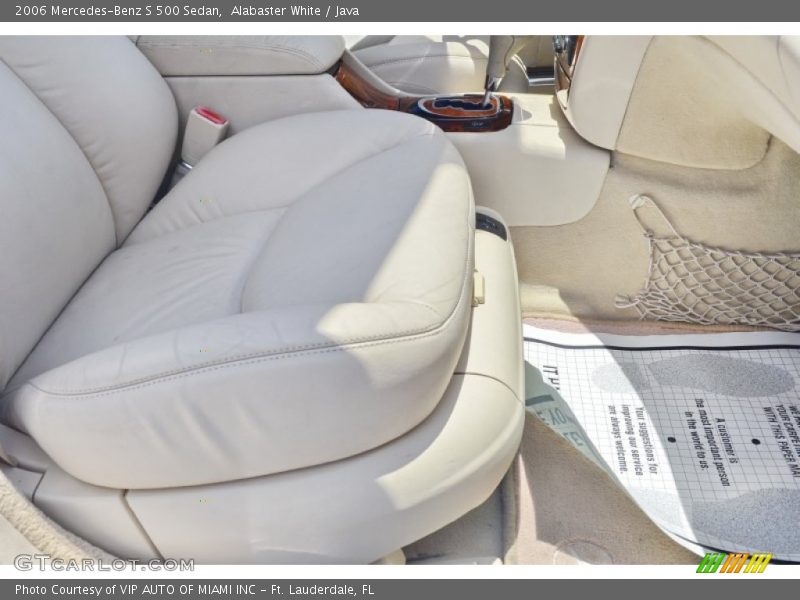 Alabaster White / Java 2006 Mercedes-Benz S 500 Sedan
