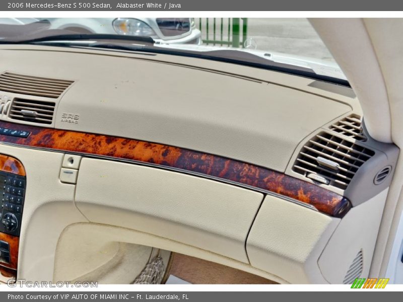 Alabaster White / Java 2006 Mercedes-Benz S 500 Sedan