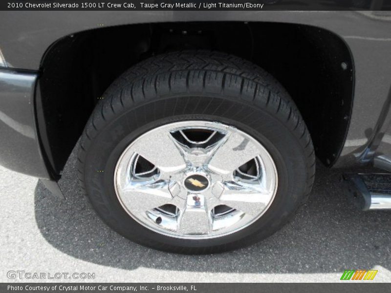 Taupe Gray Metallic / Light Titanium/Ebony 2010 Chevrolet Silverado 1500 LT Crew Cab