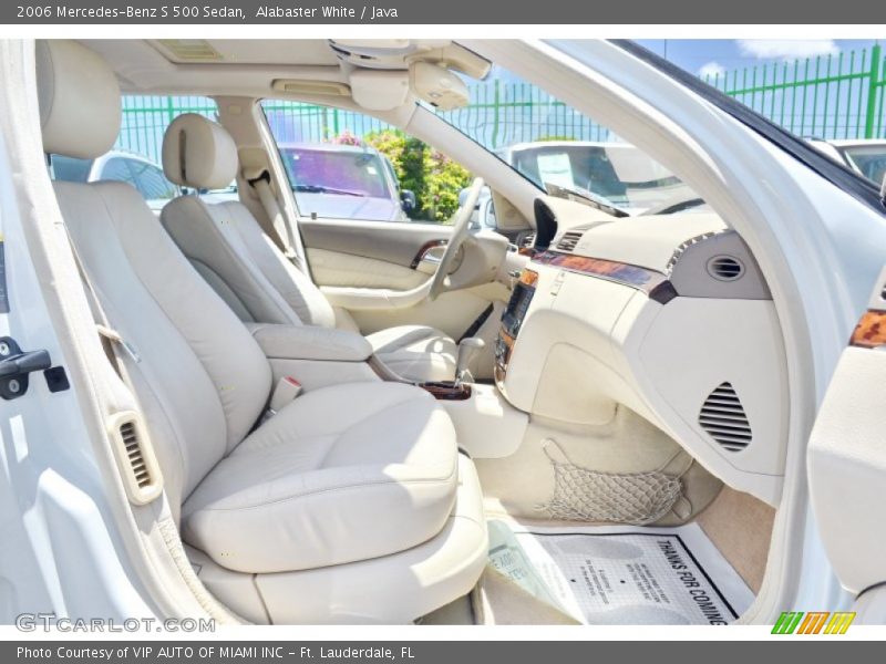 Alabaster White / Java 2006 Mercedes-Benz S 500 Sedan