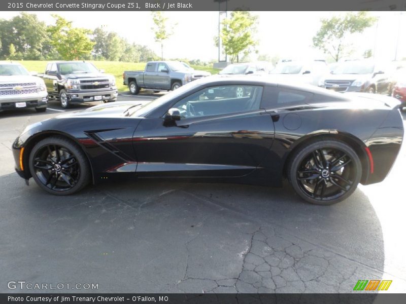 Black / Jet Black 2015 Chevrolet Corvette Stingray Coupe Z51