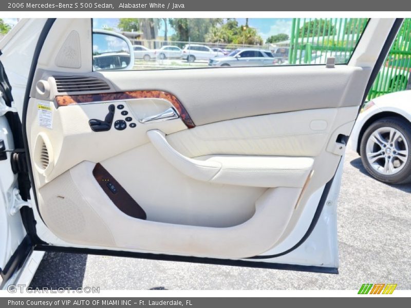 Alabaster White / Java 2006 Mercedes-Benz S 500 Sedan