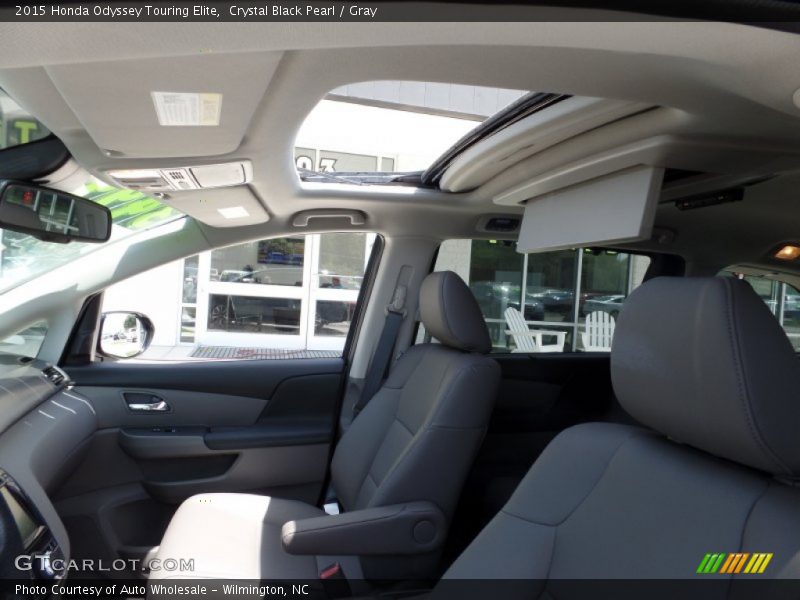 Crystal Black Pearl / Gray 2015 Honda Odyssey Touring Elite