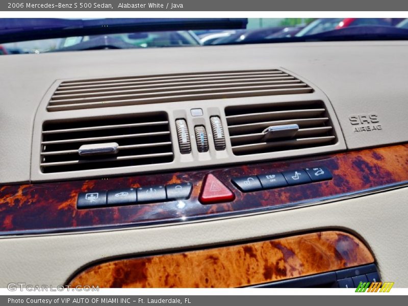 Alabaster White / Java 2006 Mercedes-Benz S 500 Sedan