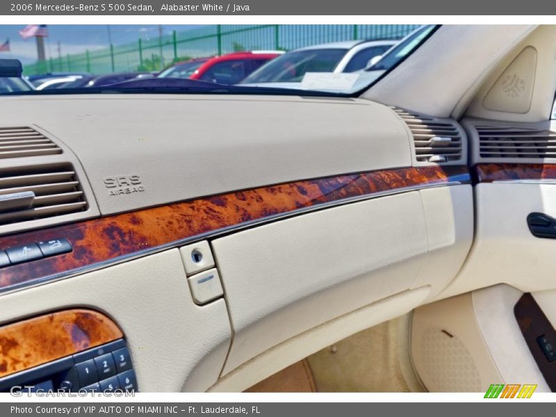 Alabaster White / Java 2006 Mercedes-Benz S 500 Sedan