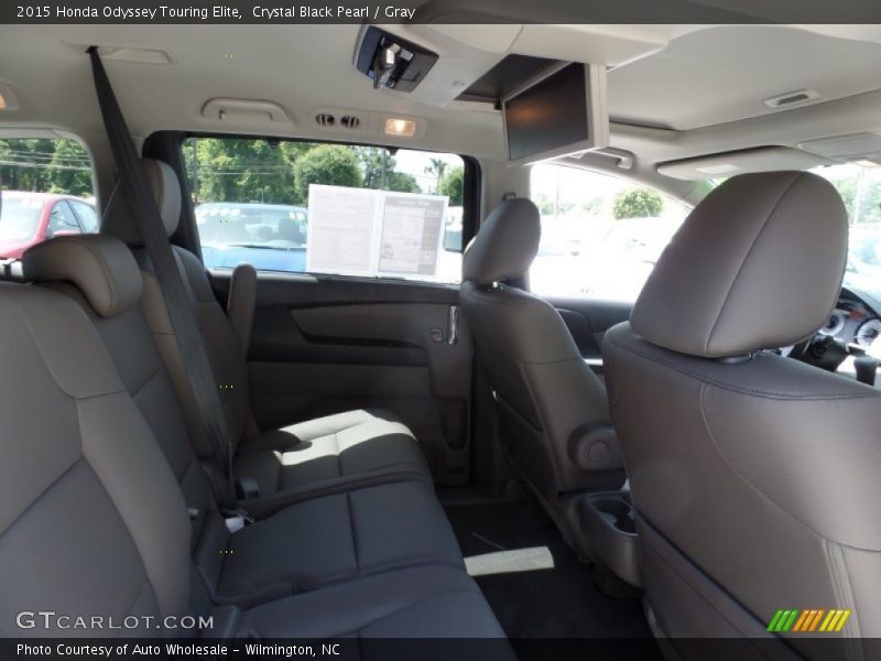 Crystal Black Pearl / Gray 2015 Honda Odyssey Touring Elite