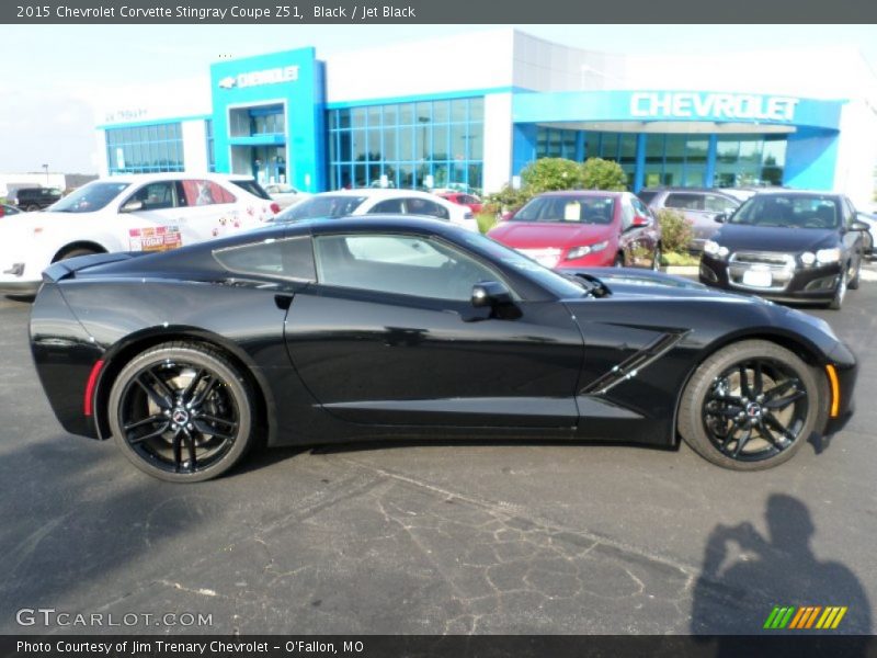Black / Jet Black 2015 Chevrolet Corvette Stingray Coupe Z51