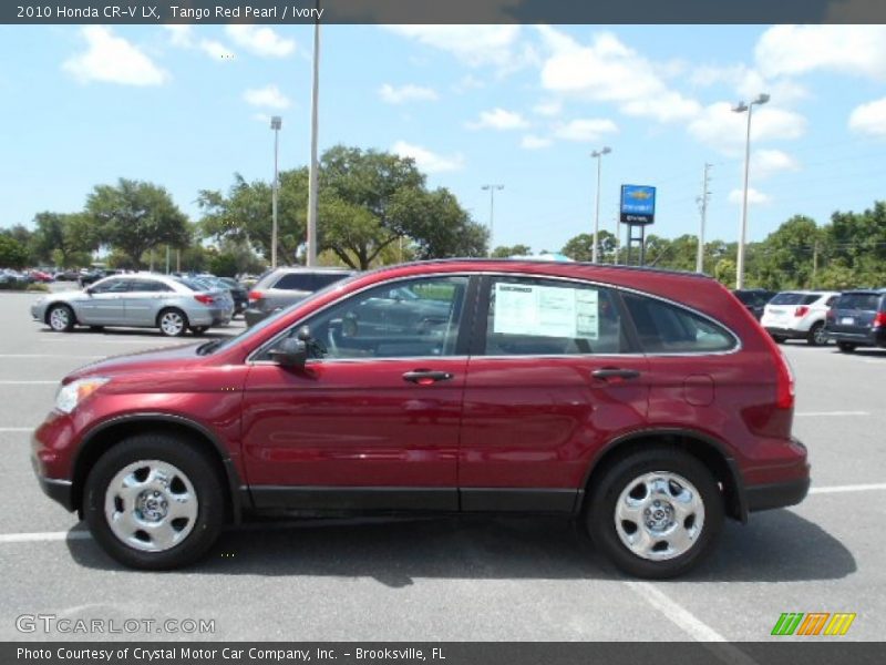 Tango Red Pearl / Ivory 2010 Honda CR-V LX