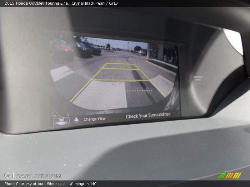 Crystal Black Pearl / Gray 2015 Honda Odyssey Touring Elite
