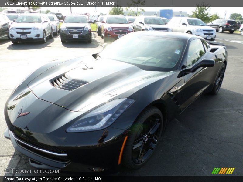 Black / Jet Black 2015 Chevrolet Corvette Stingray Coupe Z51