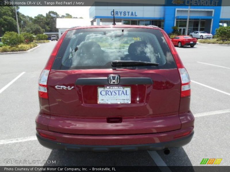 Tango Red Pearl / Ivory 2010 Honda CR-V LX