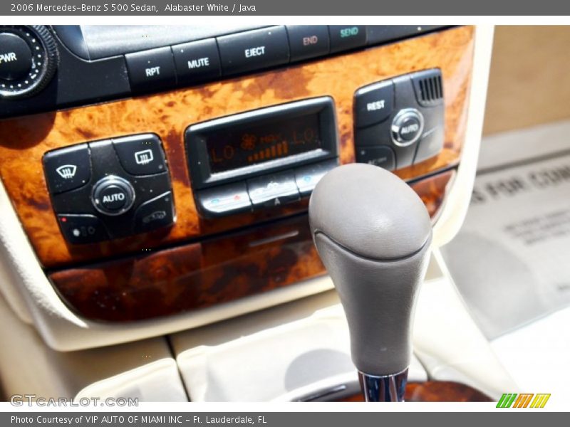 Alabaster White / Java 2006 Mercedes-Benz S 500 Sedan