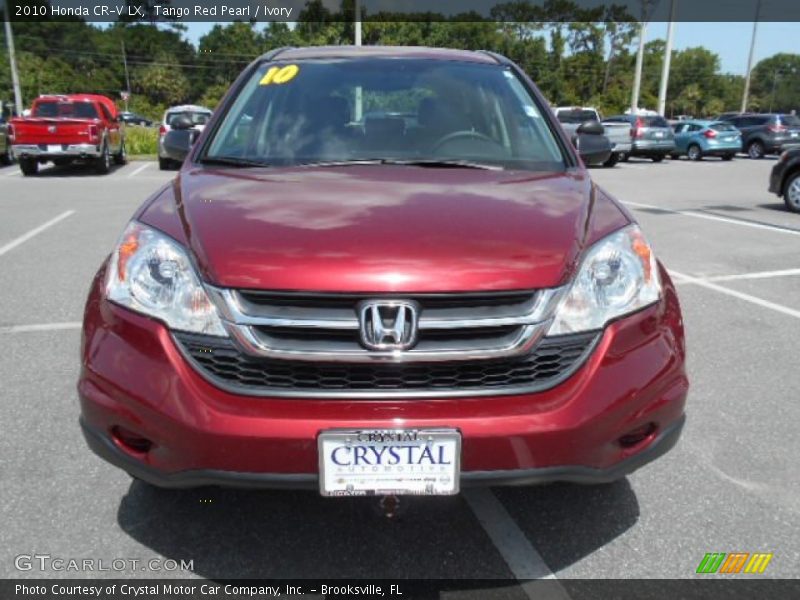 Tango Red Pearl / Ivory 2010 Honda CR-V LX
