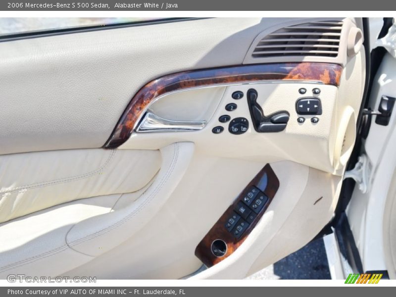 Alabaster White / Java 2006 Mercedes-Benz S 500 Sedan