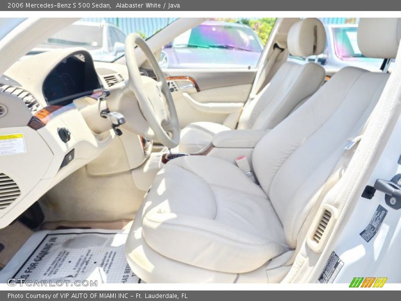 Alabaster White / Java 2006 Mercedes-Benz S 500 Sedan
