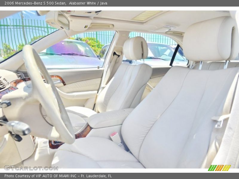 Alabaster White / Java 2006 Mercedes-Benz S 500 Sedan