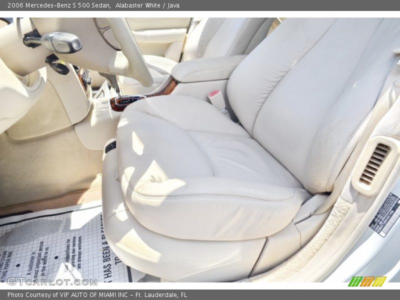 Alabaster White / Java 2006 Mercedes-Benz S 500 Sedan