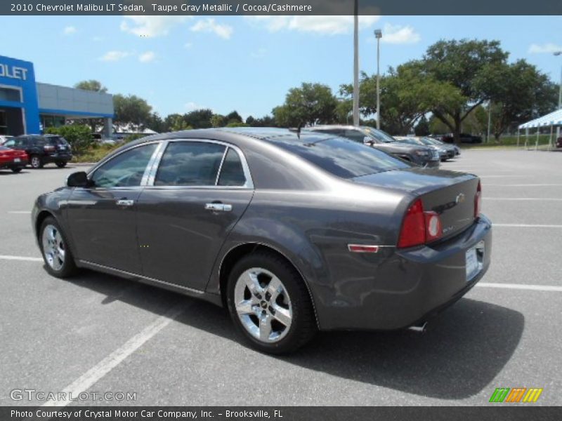 Taupe Gray Metallic / Cocoa/Cashmere 2010 Chevrolet Malibu LT Sedan