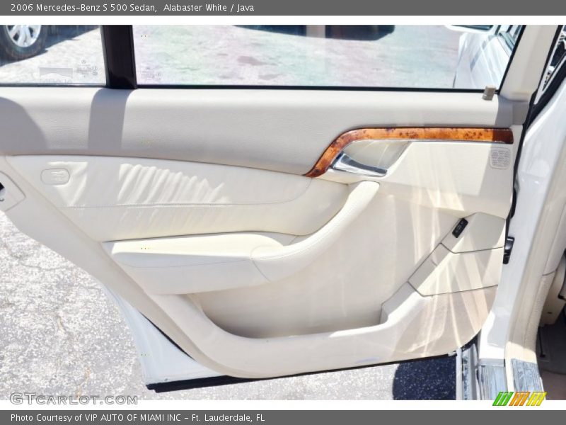 Alabaster White / Java 2006 Mercedes-Benz S 500 Sedan