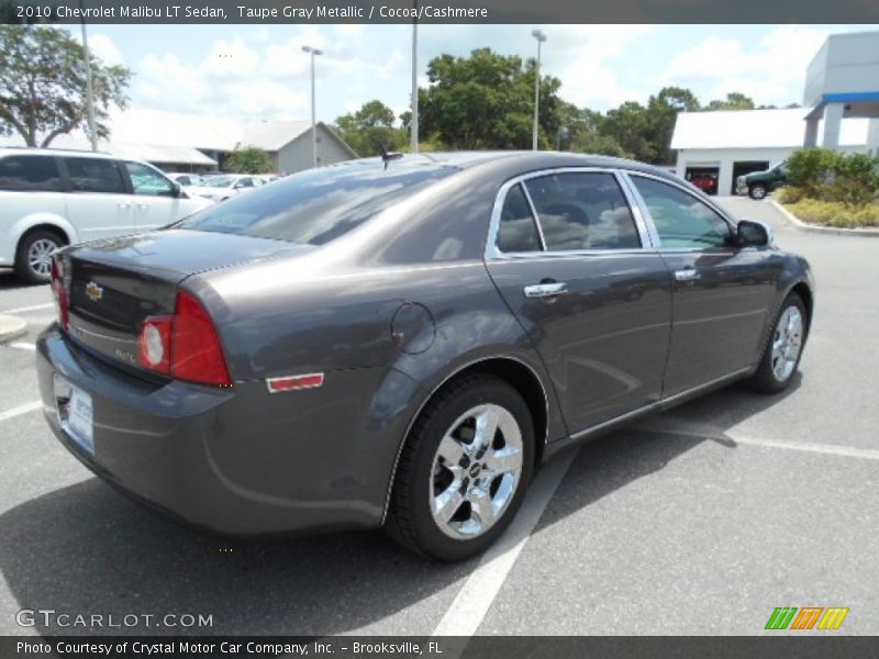 Taupe Gray Metallic / Cocoa/Cashmere 2010 Chevrolet Malibu LT Sedan
