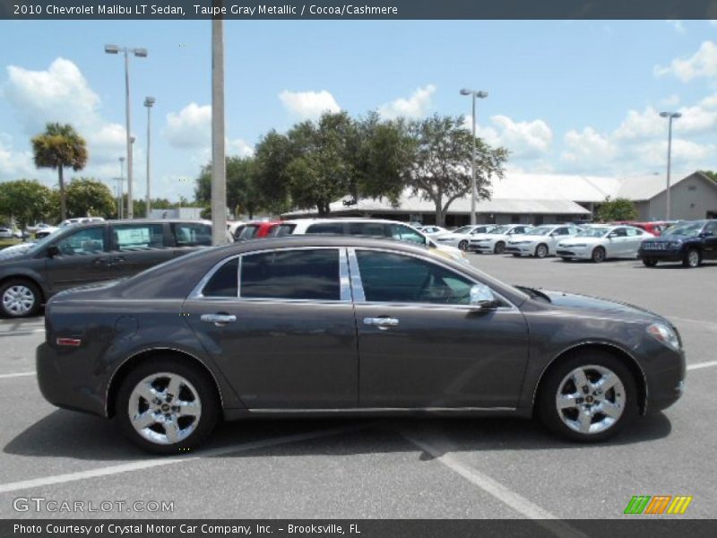 Taupe Gray Metallic / Cocoa/Cashmere 2010 Chevrolet Malibu LT Sedan
