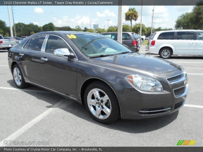 Taupe Gray Metallic / Cocoa/Cashmere 2010 Chevrolet Malibu LT Sedan
