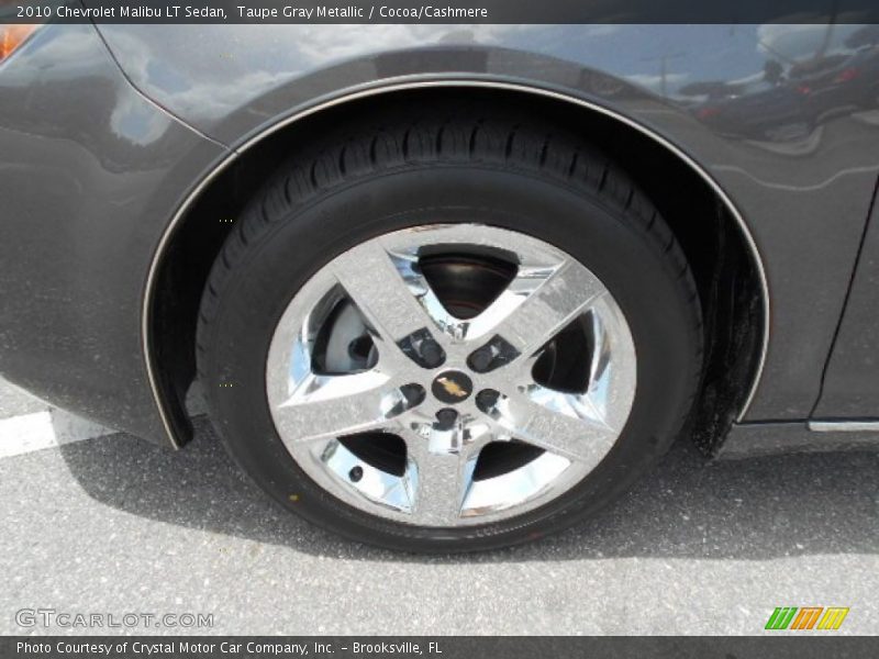 Taupe Gray Metallic / Cocoa/Cashmere 2010 Chevrolet Malibu LT Sedan