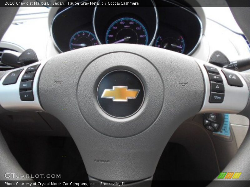 Taupe Gray Metallic / Cocoa/Cashmere 2010 Chevrolet Malibu LT Sedan