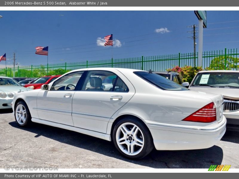 Alabaster White / Java 2006 Mercedes-Benz S 500 Sedan