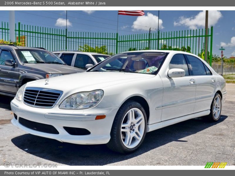 Alabaster White / Java 2006 Mercedes-Benz S 500 Sedan