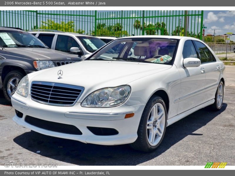 Alabaster White / Java 2006 Mercedes-Benz S 500 Sedan