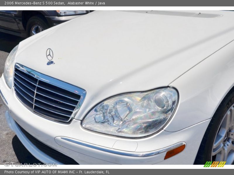 Alabaster White / Java 2006 Mercedes-Benz S 500 Sedan