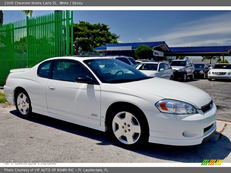 White / Ebony 2006 Chevrolet Monte Carlo SS