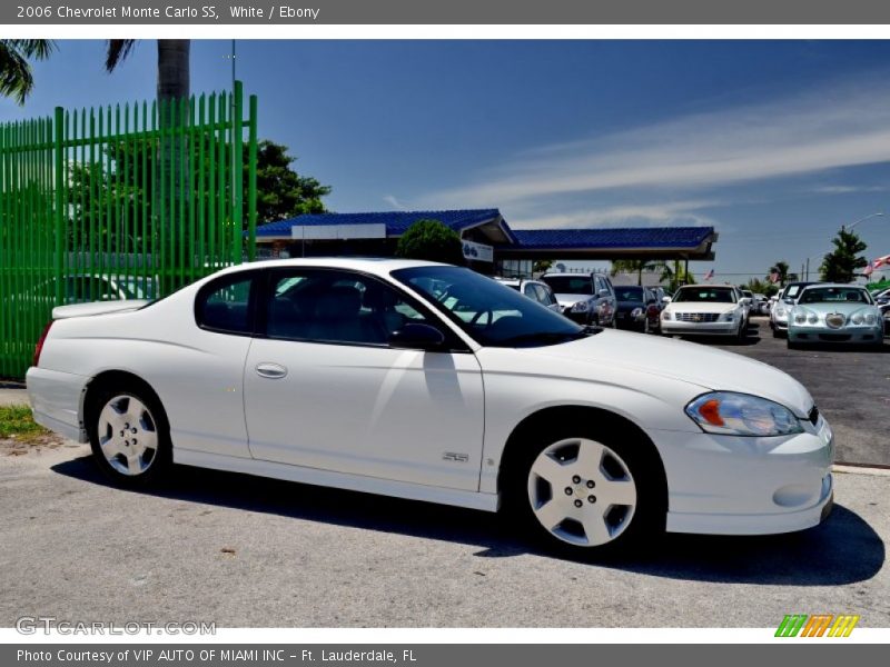 White / Ebony 2006 Chevrolet Monte Carlo SS