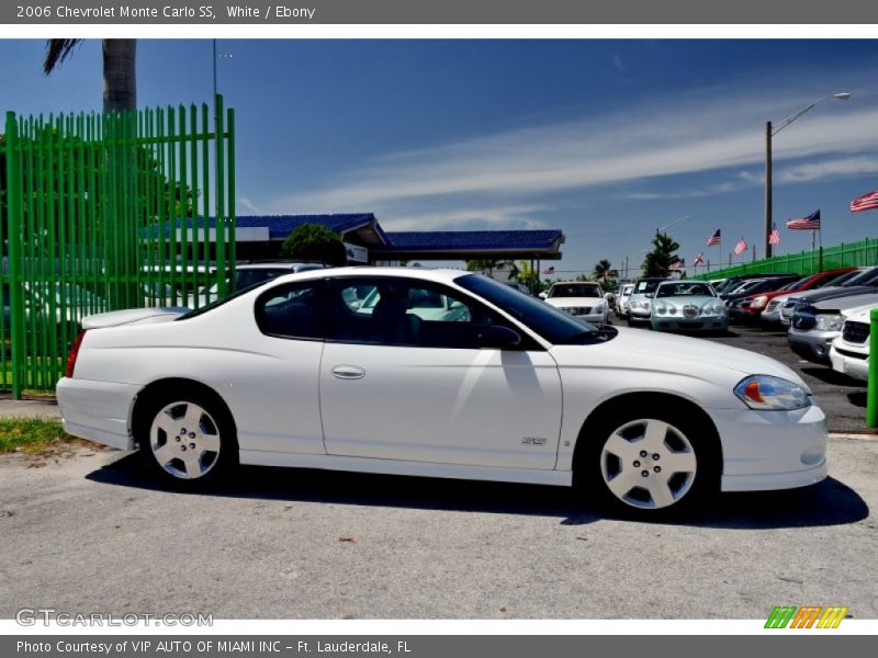 White / Ebony 2006 Chevrolet Monte Carlo SS
