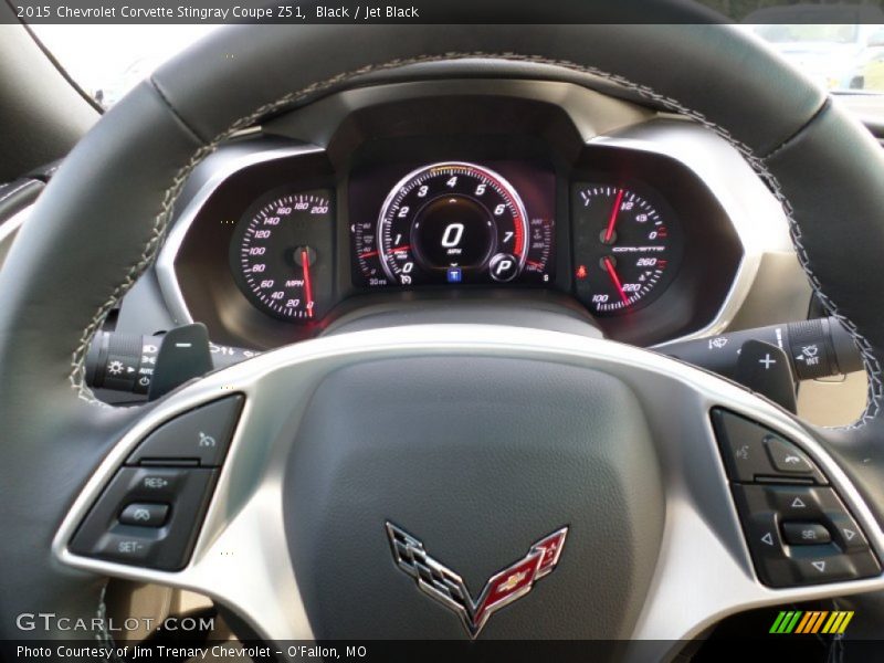 Black / Jet Black 2015 Chevrolet Corvette Stingray Coupe Z51