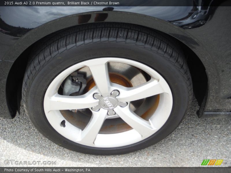 Brilliant Black / Chestnut Brown 2015 Audi A3 2.0 Premium quattro