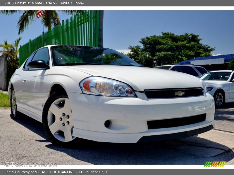 White / Ebony 2006 Chevrolet Monte Carlo SS