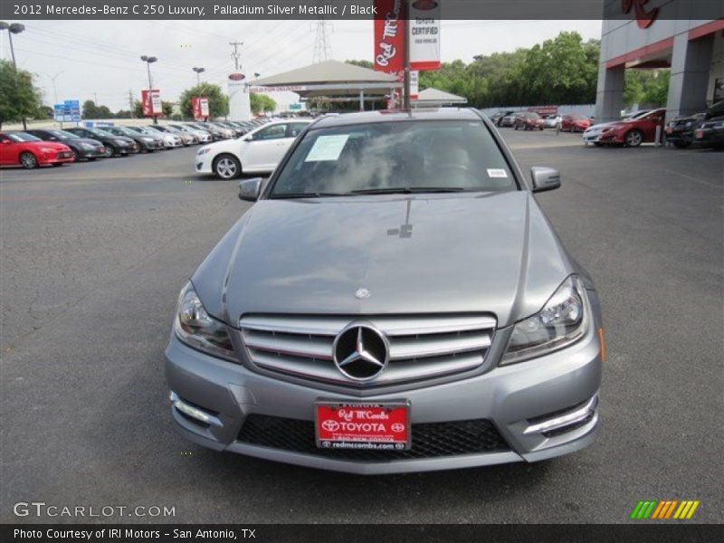 Palladium Silver Metallic / Black 2012 Mercedes-Benz C 250 Luxury