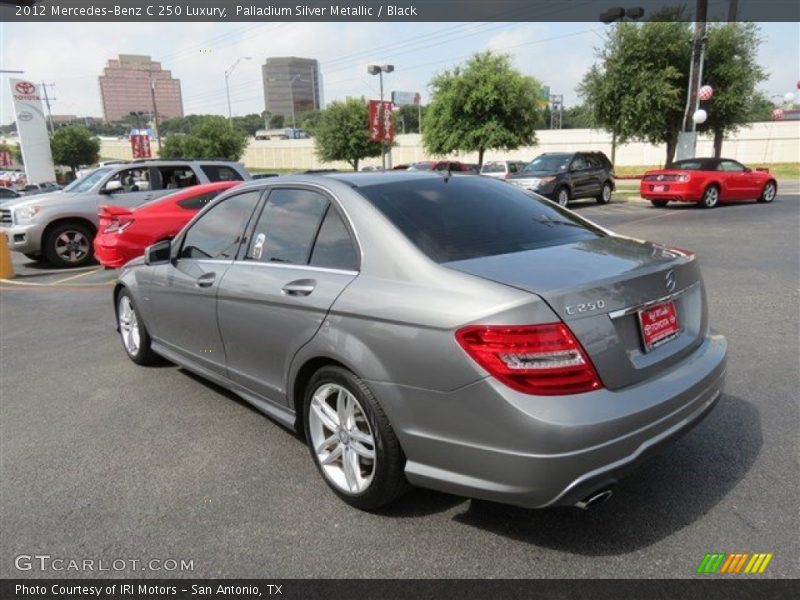 Palladium Silver Metallic / Black 2012 Mercedes-Benz C 250 Luxury