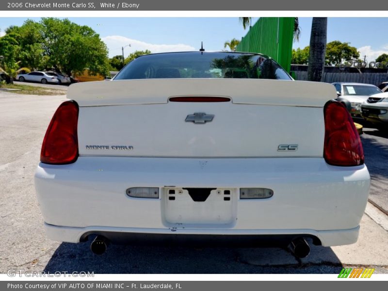 White / Ebony 2006 Chevrolet Monte Carlo SS
