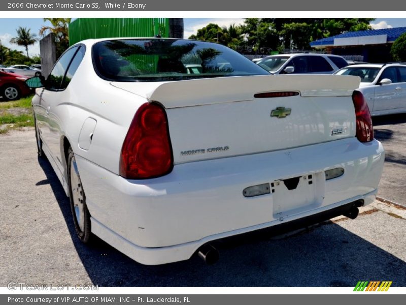 White / Ebony 2006 Chevrolet Monte Carlo SS
