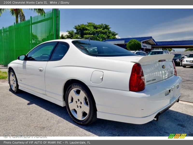 White / Ebony 2006 Chevrolet Monte Carlo SS