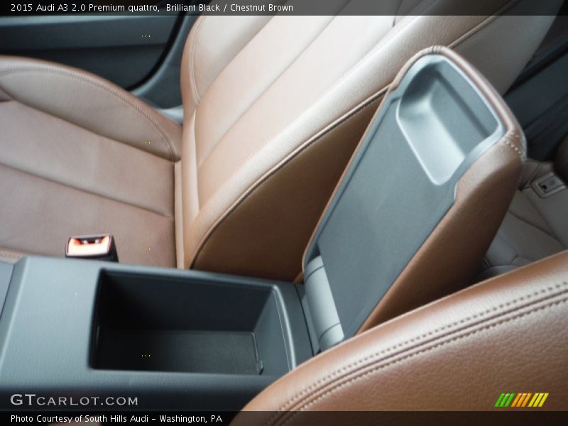 Brilliant Black / Chestnut Brown 2015 Audi A3 2.0 Premium quattro