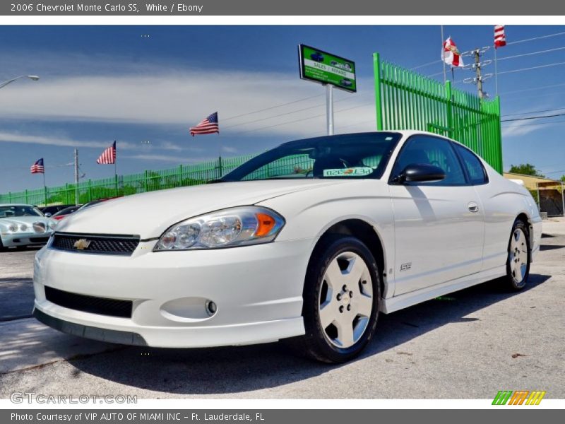 White / Ebony 2006 Chevrolet Monte Carlo SS