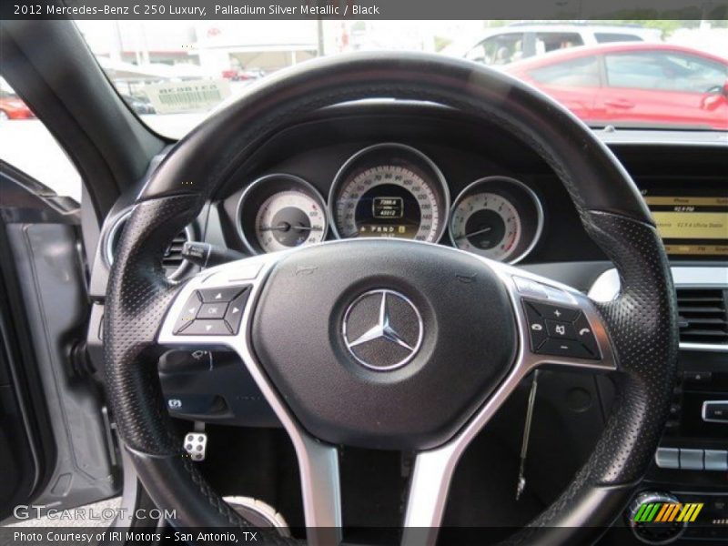Palladium Silver Metallic / Black 2012 Mercedes-Benz C 250 Luxury