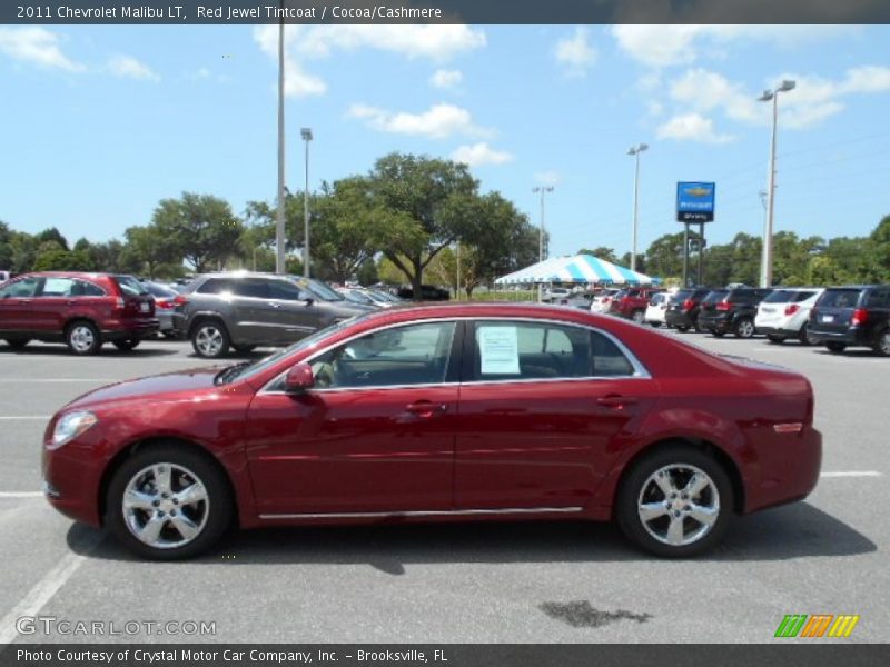 Red Jewel Tintcoat / Cocoa/Cashmere 2011 Chevrolet Malibu LT