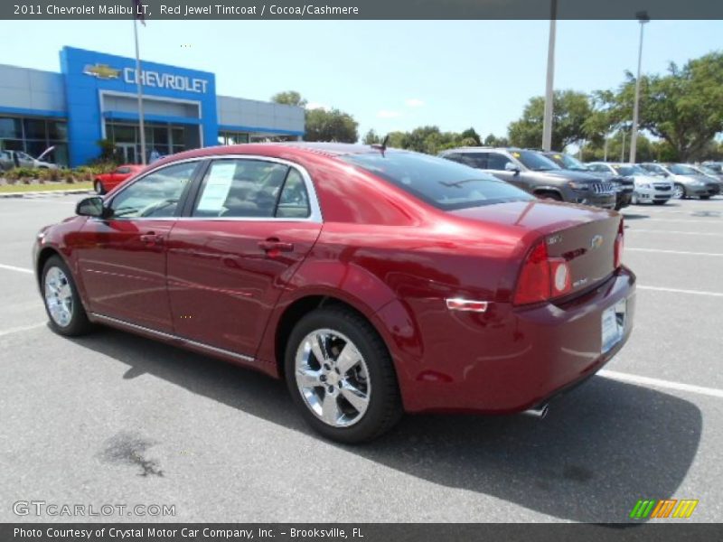 Red Jewel Tintcoat / Cocoa/Cashmere 2011 Chevrolet Malibu LT